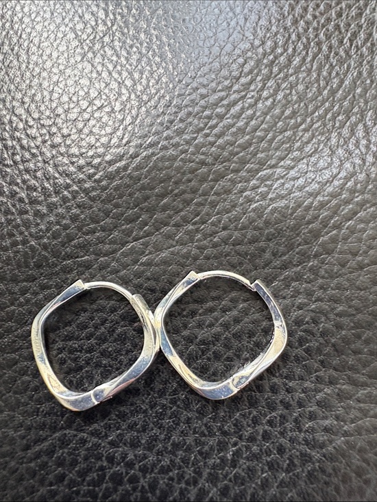 Mobius Looe Earringd Jewelry - 925 Sterling Silver Geometric Hoop Earrings Möbius Earrings Brand New
